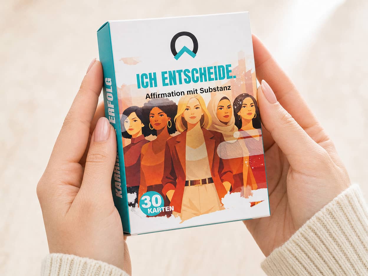 Female Empowerment Affirmationskarte „Ich entscheide“ aus dem Coaching Kartenset – kraftvolle Mindset Karte für Frauen zur Stärkung von Selbstbestimmung, Klarheit und innerer Entscheidungsfähigkeit
