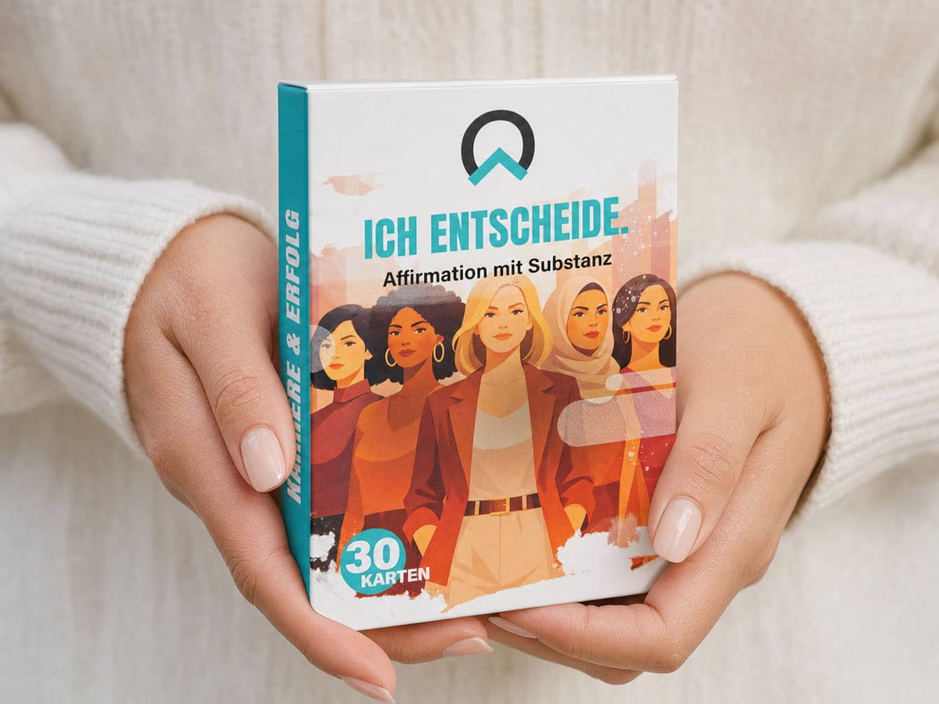 Affirmationskarte „Ich entscheide“ aus dem Female Empowerment Set für Frauen mit Fokus auf Selbstwert, Klarheit und innere Stärke im Alltag