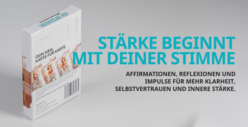 Female Empowerment Affirmationskarten Rückseite – Positive Affirmationen für Frauen