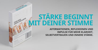 Female Empowerment Affirmationskarten Rückseite – Positive Affirmationen für Frauen
