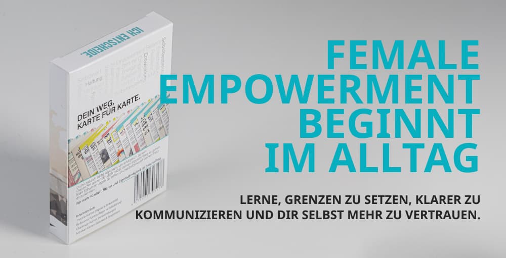 Female Empowerment Kartenset Rückseite – Stärkungskarten für Frauen