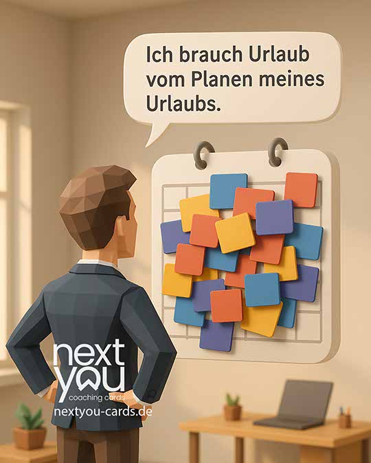 Lustige Comic Karte über Meetings im Job und typische Situationen im Büroalltag