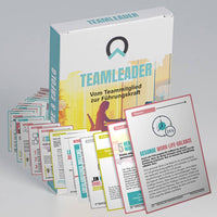 Teamleader Kartenset von nextyou mit aufgefächerten Führungskräfte- und Kommunikationskarten zur Entwicklung von Leadership, Teamführung, Mitarbeiterkommunikation und moderner Führungskompetenz im Berufsalltag
