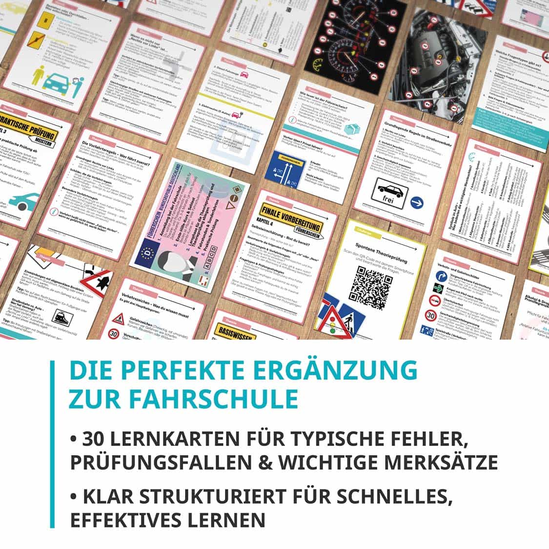 NextYou Kartenset „Führerschein bestehen“ – Karten zur Vorbereitung auf Theorieprüfung und Fahrprüfung