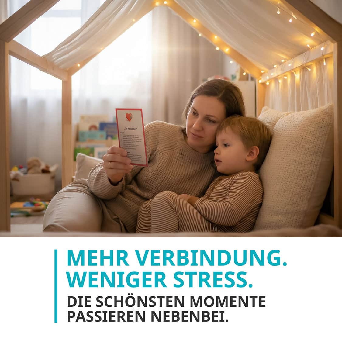 Mehr Nähe. Mehr Ruhe.
Mini-Momente schaffen Verbundenheit – ganz nebenbei.