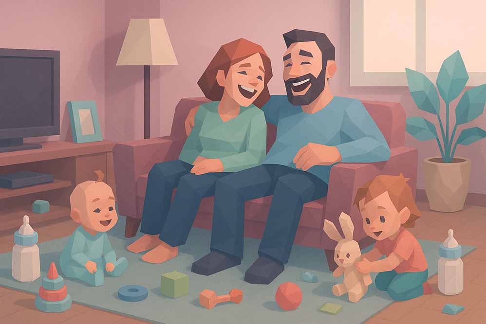 Minimalistisches Babyzimmer mit Fokus auf Vorbereitung für die erste Zeit mit Kind