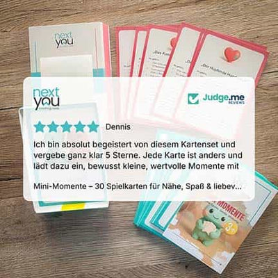 Feedback zur Anwendung von nextyou Karten im Familienalltag mit Baby