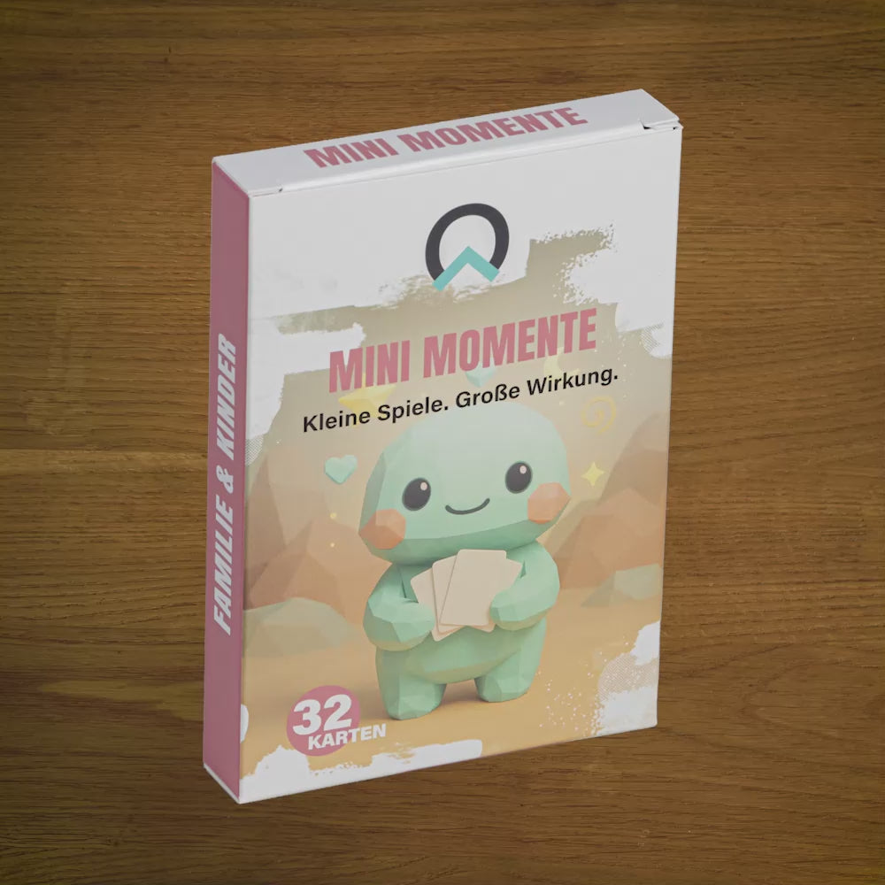 Mini-Momente: Mini-Momente: Video-Vorschau des nextyou Spielkarten-Sets für mehr Nähe, gemeinsame Rituale und Bindung zwischen Eltern und Kindern im Alltag