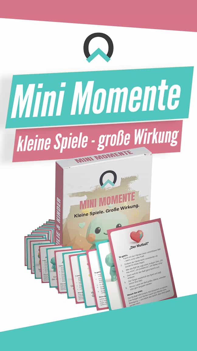 Mini Momente Karten Set Video für mehr Verbindung und Nähe zwischen Eltern und Kind im Alltag durch kleine spielerische Rituale