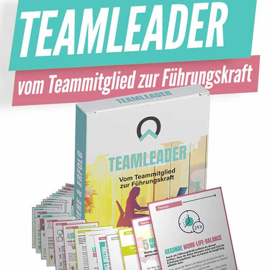 nextyou Teamleader Kartenset für neue Führungskräfte mit praktischen Karten zu Leadership, Kommunikation, Mitarbeiterführung und Teammanagement