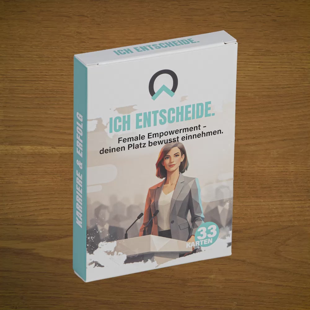 Ich entscheide – Female Empowerment: Video-Vorschau des nextyou Kartensets für Frauen im Job zu Selbstbewusstsein und souveränem Auftreten
