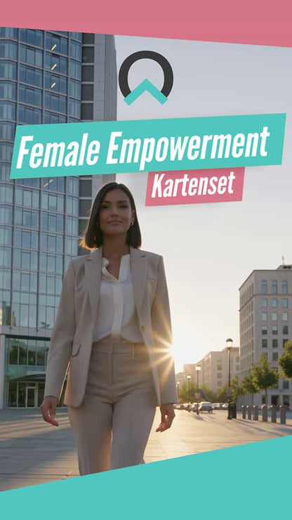 Female Empowerment Karten Set Video für emotionale Stärke im Alltag und den Umgang mit Herausforderungen und Stresssituationen