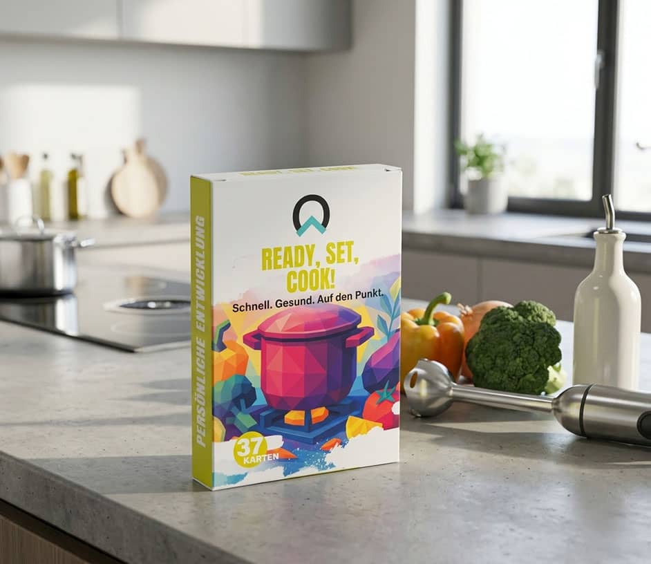 Gesunde schnelle Mahlzeit mit frischen Zutaten im Clean Eating Stil als Teil des Ready Set Cook Ernährungskonzepts für einfache Alltagsküche