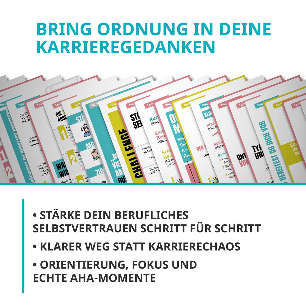 NextYou Kartenset „Traumjob erreichen“ – Übersicht der Karten für Bewerbung und Karriereentwicklung
